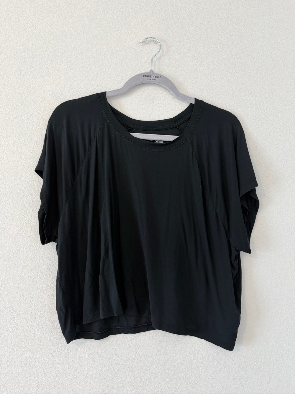 aerie Black Short Sleeve Relaxed Tee